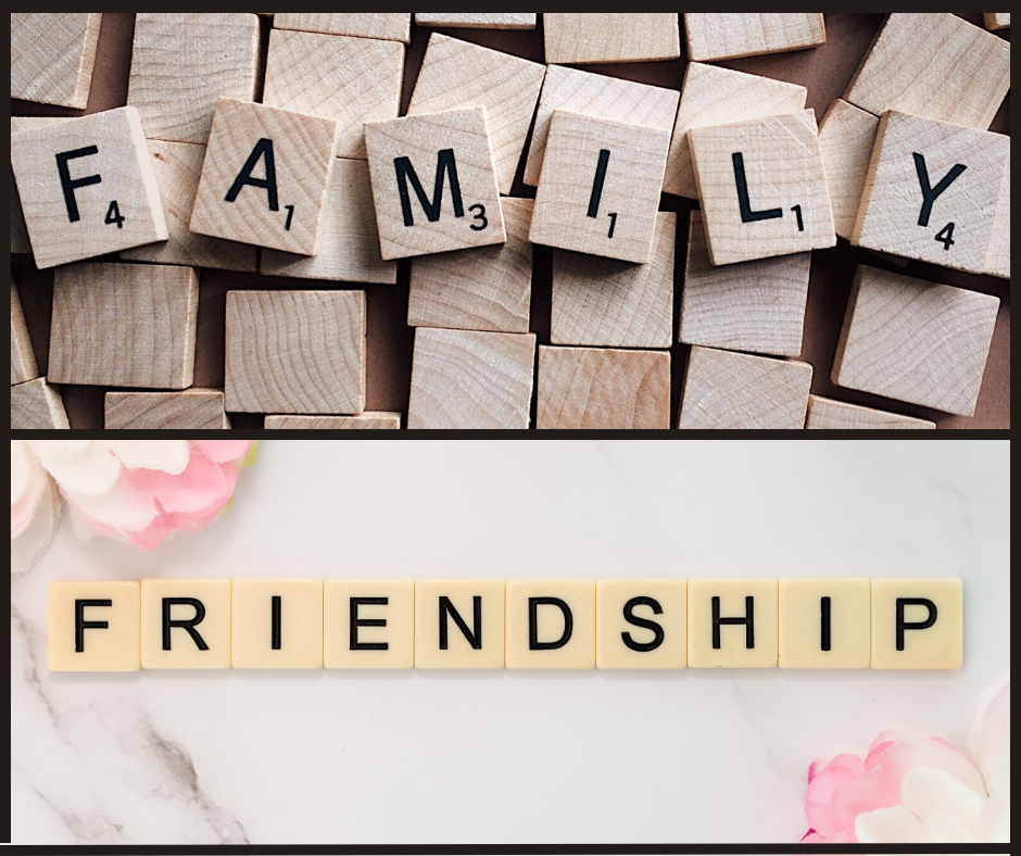 "Family" and "family" written on scrabble squares